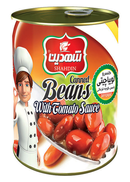 Pinto beans Can food with tomato paste