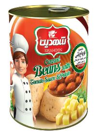  Pinto Beans Can food containing potato and tomato sauce